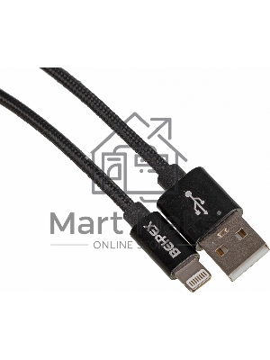 Кабель USB (m)-Lightning (m) 2м черный