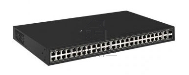 Коммутатор OSNOVO SW-64822(700W) 48 портовый PoE коммутатор, 48*10/100 Base-T PoE, 2*GE Combo Uplink, PoE на порт до 30W, суммарная мощность PoE до 700W