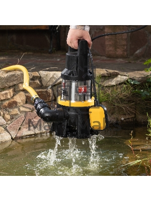 Дренажный насос DP1400X, 1400 Вт, подъем 11 м, 25000 л/ч Denzel