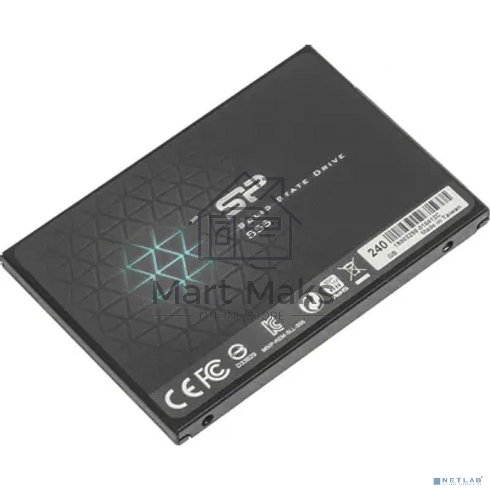 Накопитель SSD SiliconPower Slim S55, 240Gb, SATA, 2.5