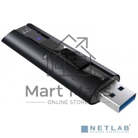 Флешка USB R/W R/W 256GB SanDisk CZ880 Cruzer Extreme Pro, USB 3.1, Металлич., черный