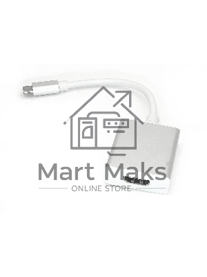 Адаптер Type-C на HDMI, серебро