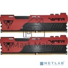 Оперативная память Patriot Viper Elite II, DDR4, 16GB (2x8 GB), 3200 MHz, CL18, DIMM, радиатор, красный, черный