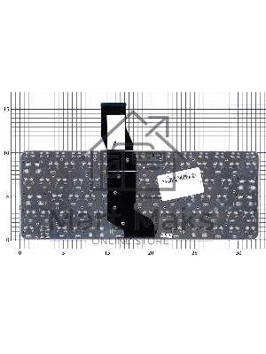 Клавиатура для ноутбука HP Stream 11-ak белая