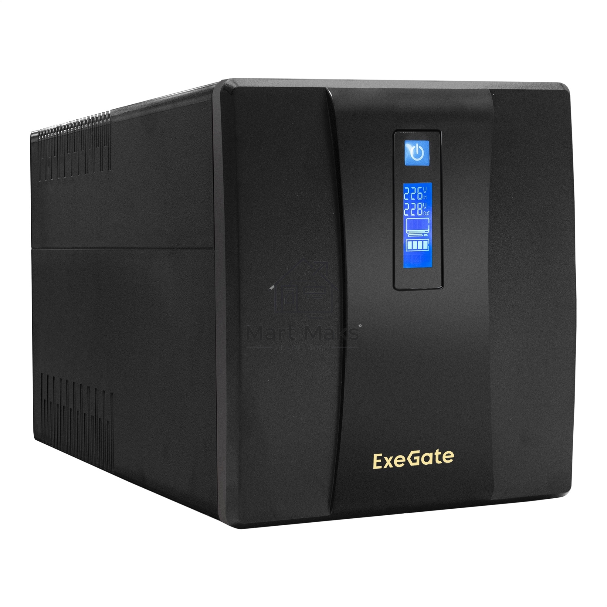 Источник бесперебойного питания ExeGate SpecialPro Smart LLB-1500.LCD.AVR.4SH.USB <1500VA/950W, LCD, AVR, 4*Schuko, USB, Black>