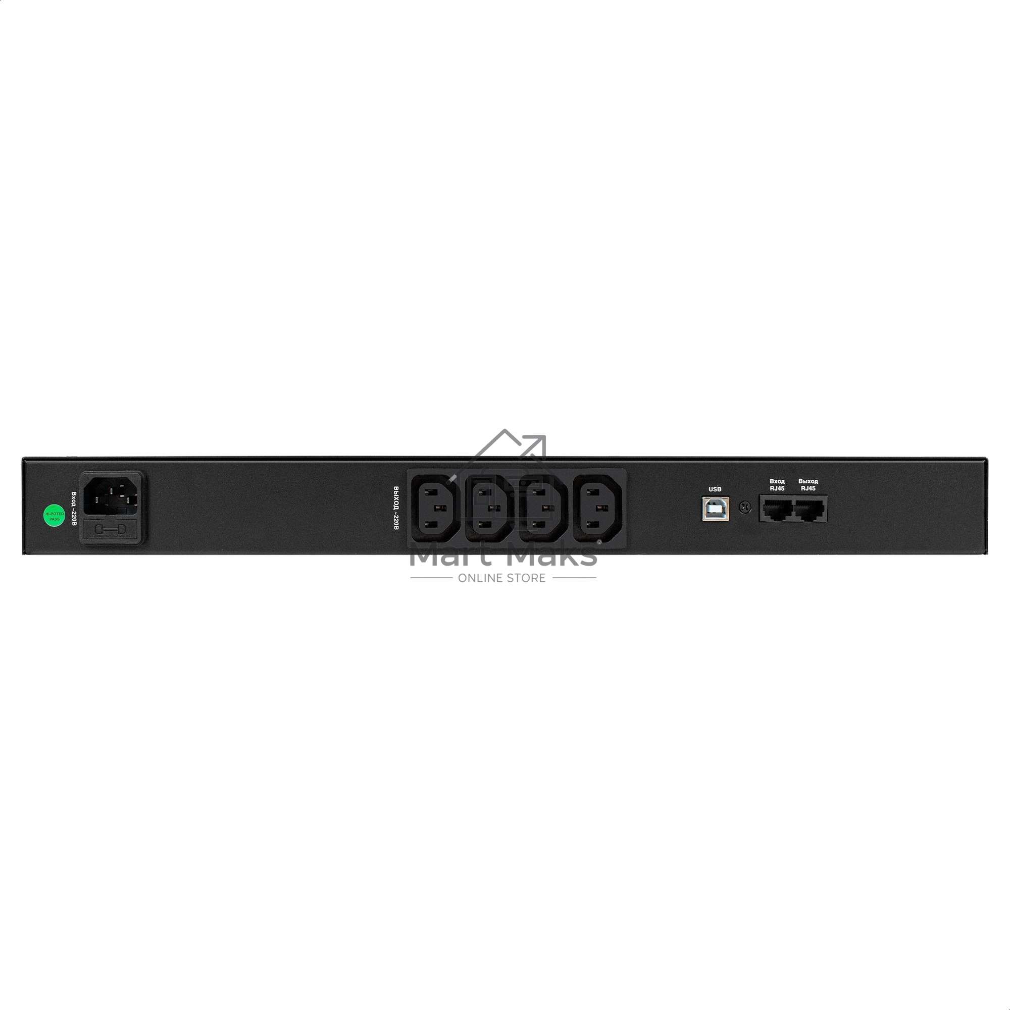 Источник бесперебойного питания ExeGate 1U ServerRM UNL-650.LCD.AVR.4C13.RJ.USB.1U <650VA/360W, LCD, AVR, 4*C13, RJ, USB, 1U, установка в стойку, Black>