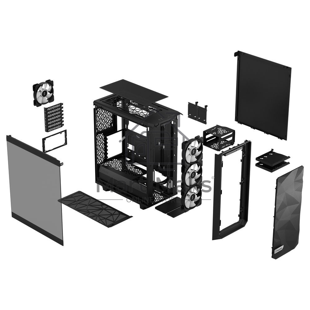 Компьютерный корпус Fractal Design Meshify 2 Compact Lite RGB Black TG Light Tint / FD-C-MEL2C-05