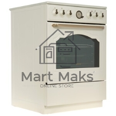 Плита электрическая Gorenje GECS6B70CLI бежевая, конфорок 4 электрических, духовка 71 л, 60 см x 85 см x 60 см