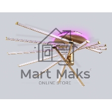 Потолочный светодиодный светильник Ambrella light FL6244 GD золото 125W 3000K-6400K+RGB 900*750*230 (ПДУ ИК)