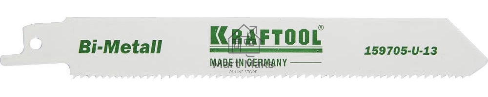 Полотно пильное KRAFTOOL 159705-U-13  INDUSTRIE QUALITAT BiMetaLL по мет.,дереву шаг1.8-2.5мм 130мм