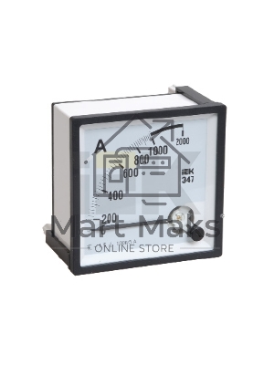 Амперметр Э47 72х72мм 300/5А кл. точн. 1.5 ИЭК IPA10-6-0300-E