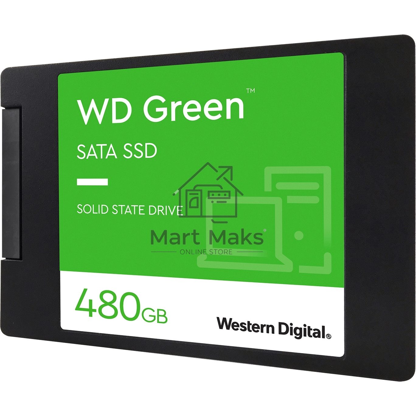 Накопитель SSD WD Green WDS480G3G0A, 480GB, SATA III, 2.5