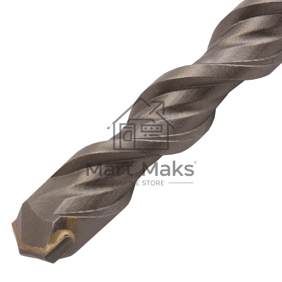 Бур по бетону, двойная спираль, Cobalt W-tip, 14x460 мм, SDS PLUS Denzel