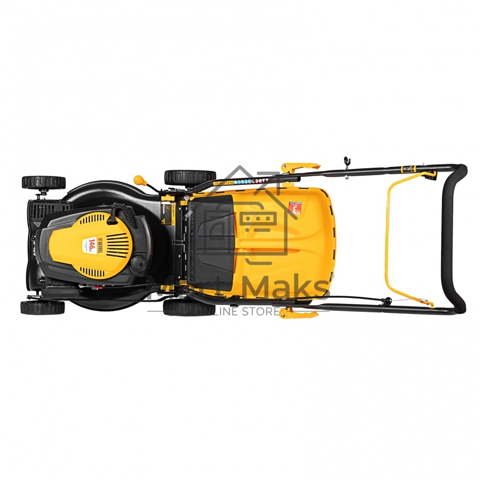 Газонокосилка бензиновая Denzel GLD-420, 146 см3,шир 42 см,40 л 58805