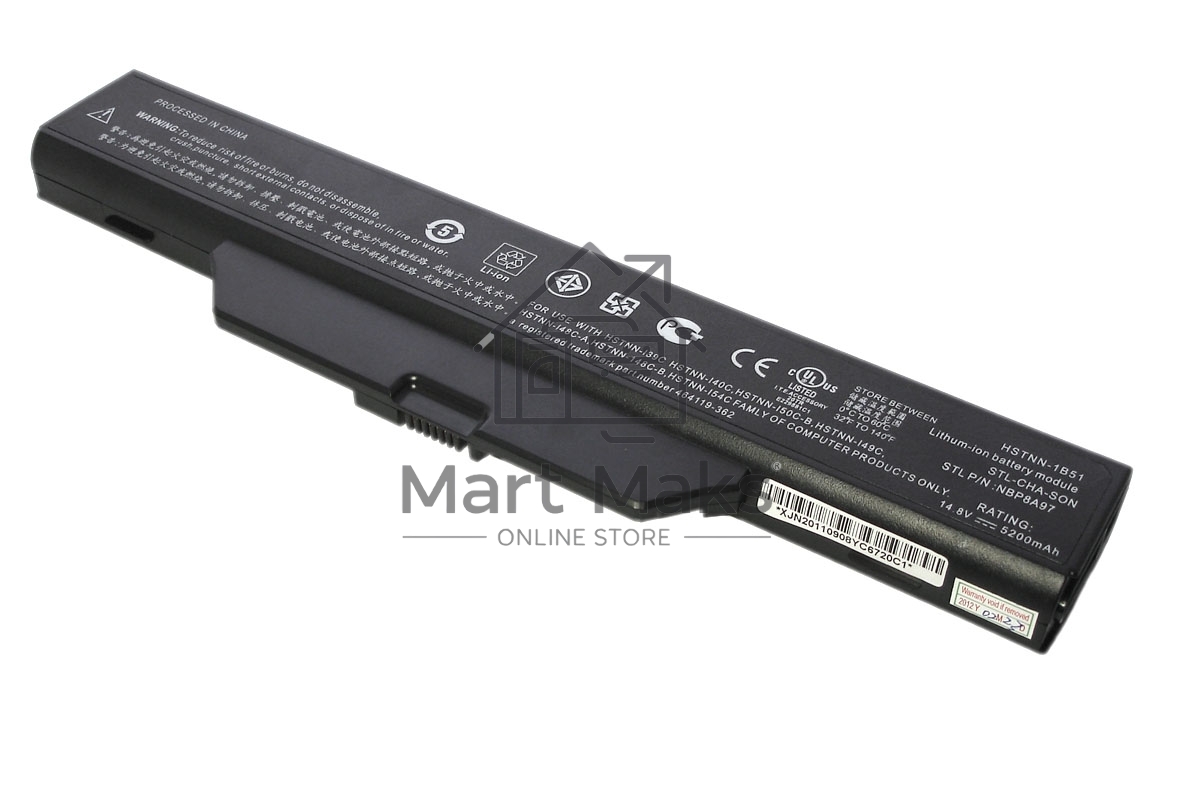 Аккумуляторная батарея для ноутбука HP Compaq 6720s, 6735s 14.4V 5200mAh OEM черный