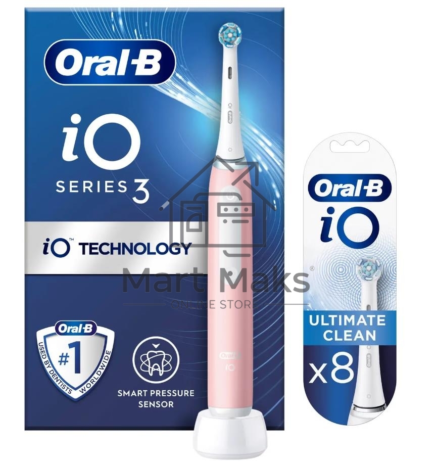 Электрическая зубная щетка ORAL-B IO3 BRUSH PINK