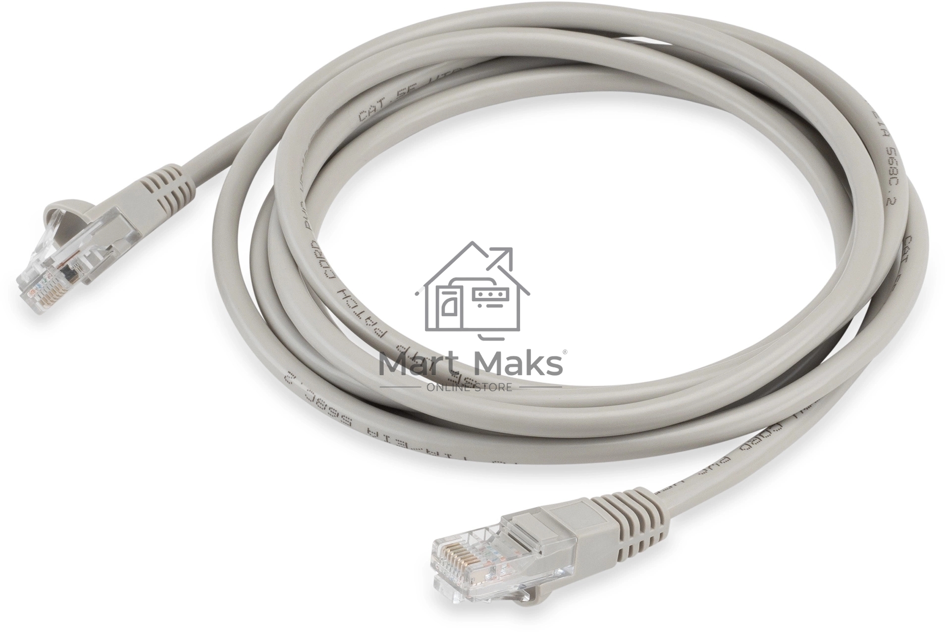 Патч-корд Buro LSZH UTP cat5E 2м серый RJ-45 (m)-RJ-45 (m) (UTP-5E-2M-G-LSZH)