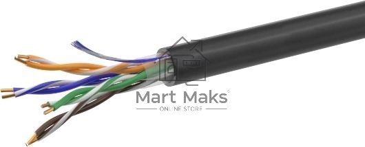Кабель витая пара U/UTP кат.5E 4х2х24AWG solid CCA PE Out. 305м (м) Net.on 01-0301