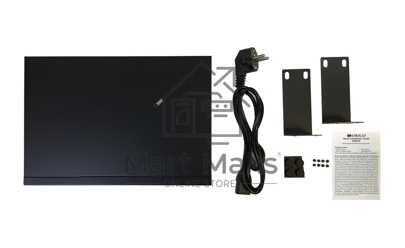 Коммутатор ORIGO Unmanaged Switch, 16x1000Base-T, 19 Rackmount Kit