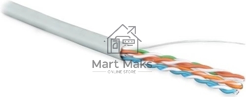 Кабель информационный Hyperline UUTP4R-C5E-S24-IN-LSZH-GY-305 кат.5E UTP 4 пары 24AWG LSZH внутренний 305м серый