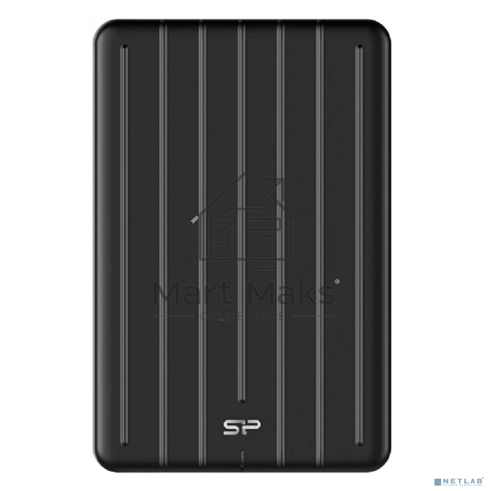 Внешний накопитель SSD Silicon Power 512Gb Bolt B75 Pro <SP512GBPSD75PSCK> (USB 3.1 Gen2 Type C, 520/450Mbs, противоударный MIL-STD 810G, 124х82х12mm, 85g) Black