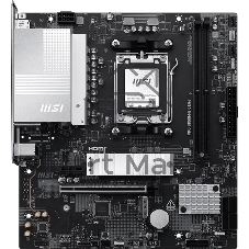 Материнская плата MSI PRO B850M-B GEN4, AM5, AMD B850, 2xDDR5 (до 128 ГБ), 4xSATA, 2xM.2 (1xPCIe 5.0, 1xPCIe 4.0), 1xPCIe 4.0 x16, 1xPCIe x1, 1xHDMI, 1xDP, 1x2.5Gb LAN, 1xUSB-C 5Gbps, 3xUSB-A 5Gbps, 2xUSB-A 2.0, 3x3.5 мм, 7.1, чёрный/серебристый, mATX