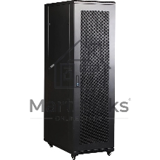 Шкаф коммутационный Lanmaster (TWT-CBB-37U-6X10-P1) напольный 37U 600x1000мм пер.дв.перфор. задн.дв.перфор.2-хст. 800кг черный IP20 сталь