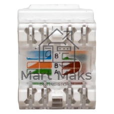 Модуль Keystone TERACOM PRO Cat.6 RJ-45 неэкранированный 110 IDC 180 градусов белый