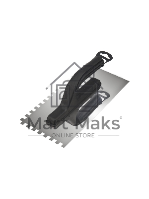 Гладилка нержавеющая 130х270 мм, зуб 10х10 мм, пластиковая ручка Rexant