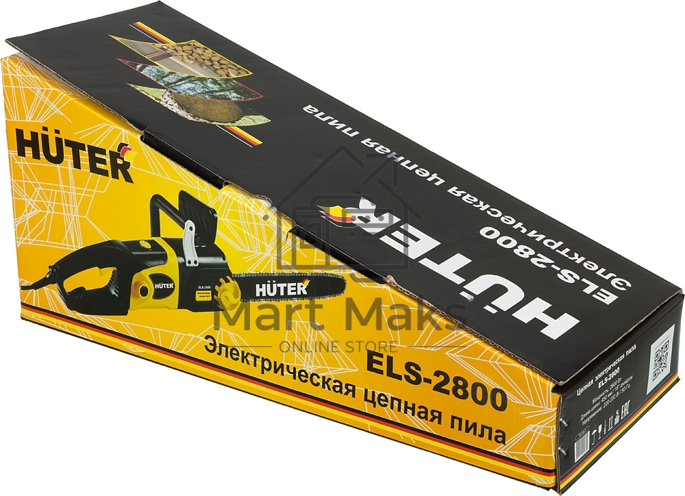 Электрическая цепная пила Huter ELS-2800 2800Вт дл.шин.:18