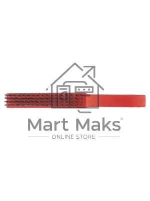 Щетка Matrix зачистная 4-х рядная, закаленная прямая проволока с пластиковой ручкой