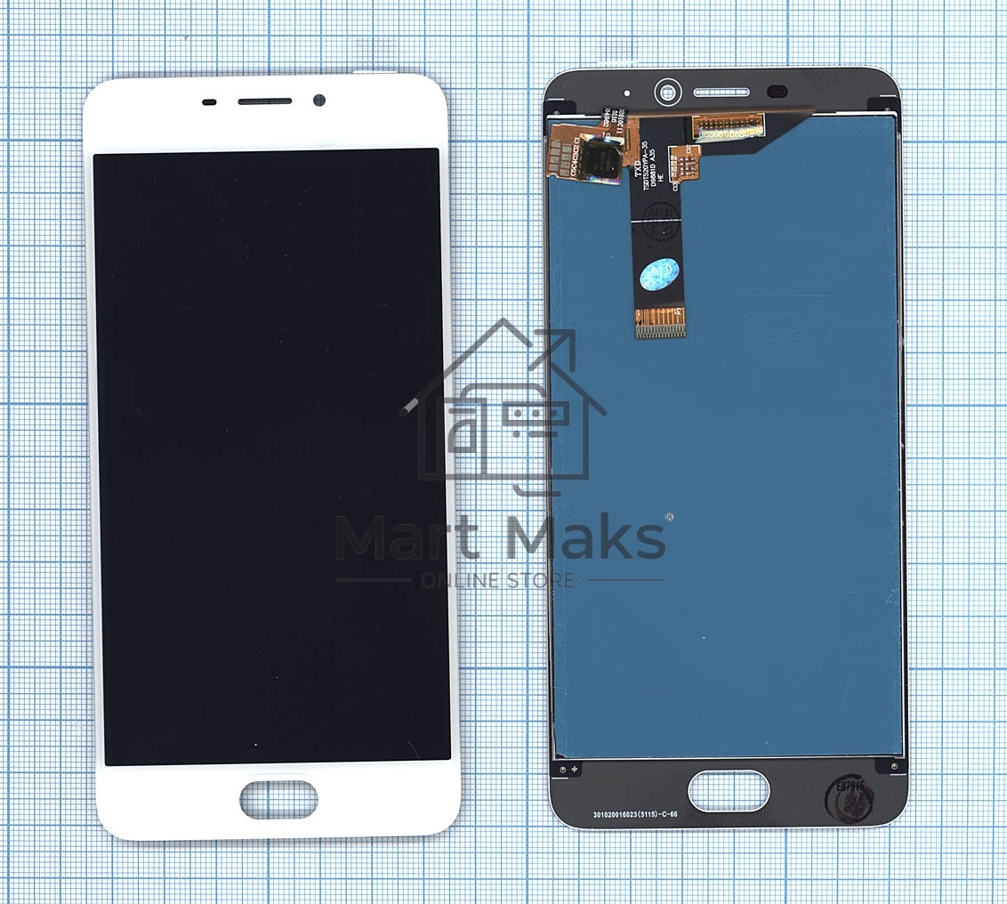 Дисплей для Meizu M6, белый