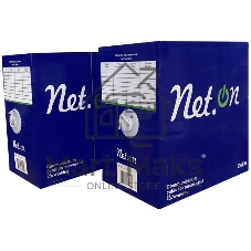 Кабель витая пара U/UTP cat.5e 4х2х24AWG solid CCA PE Out. 305м (м) Net.on 01-0301