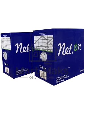 Кабель витая пара U/UTP кат.5E 4х2х24AWG solid CCA PE Out. 305м (м) Net.on 01-0301