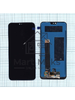 Дисплей для Nokia 7.1 черный