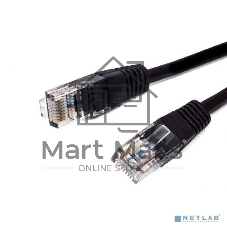 Кабель патч-корд, Filum FL-U5-2M-BK U/UTP 5e cat. 2м, 26AWG(7x0.16 мм), омедненный алюминий (CCA), PVC, чёрный