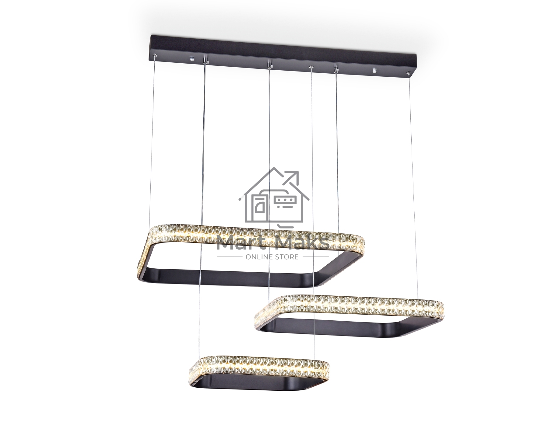 Светильник Ambrella light FA6166 BK черный 131W 720*500*900 (ПДУ РАДИО 2.4)