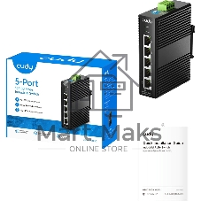 Коммутатор CUDY IF1005, 5×100 Мбит/с, неуправляемый