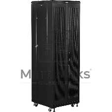 Шкаф коммутационный Lanmaster (TWT-CBB-37U-6X10-P1) напольный 37U 600x1000мм пер.дв.перфор. задн.дв.перфор.2-хст. 800кг черный IP20 сталь