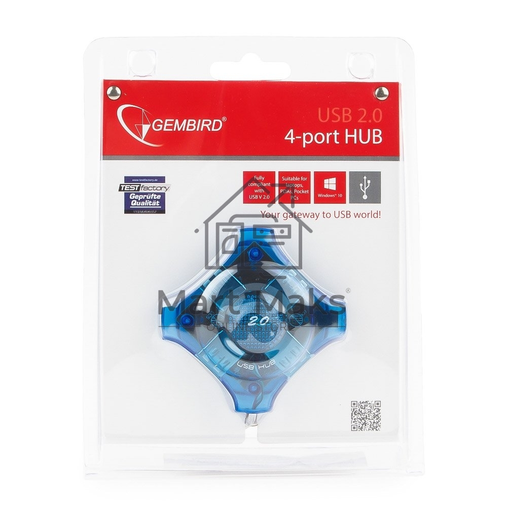 Контроллер GEMBIRD HUB USB2.0 4-port UHB-C224
