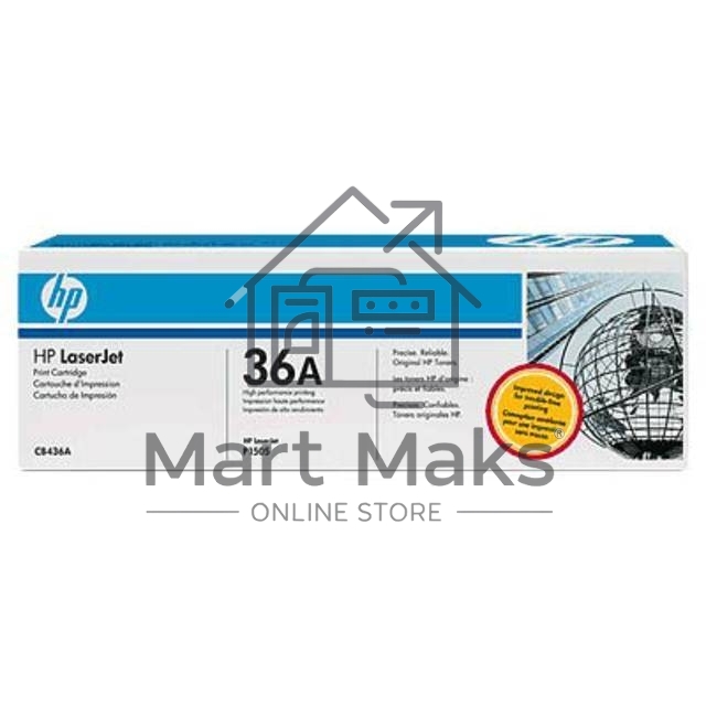 Картридж лазерный HP CB436A черный для LaserJet M1120/M1120n/М1520/Р1505/Р1505n 2000стр.