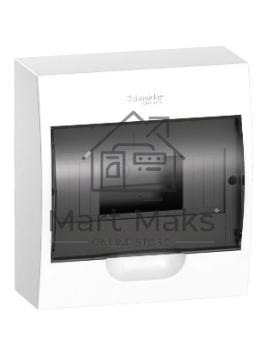 Бокс ОП EASY9 навесн. с прозрачной дверью 1ряд 8мод. SchE EZ9E108S2SRU