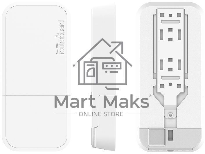 Точка доступа wAP 60G Mikrotik RbwAPG-60ad with Phase array 60 degree 60GHz antenna, 802.11ad wireless, 716MHz CPU, 256MB RAM, 1x Gigabit LAN, POE, PSU, outdoor enclosure, RouterOS L3 (CPE)