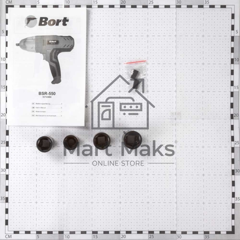 Гайковерт Bort BSR-550проводной 93723880  550 Вт, 350 Нм, 3500 об/мин, 2.5 кг