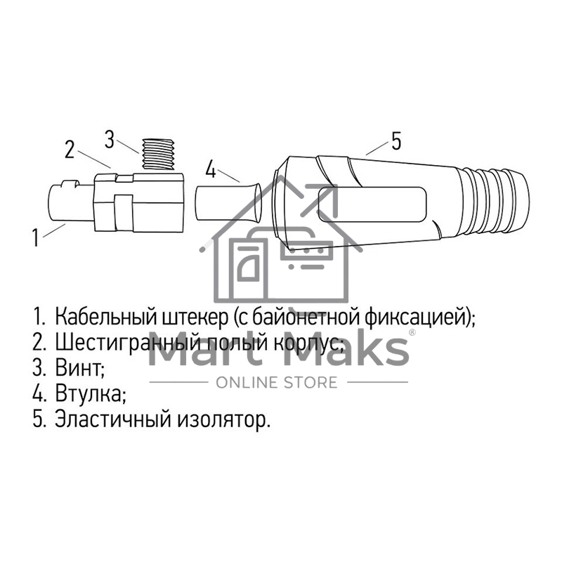 Вилка кабельная (вставка) Rexant модель СКР (шт.) 10-25