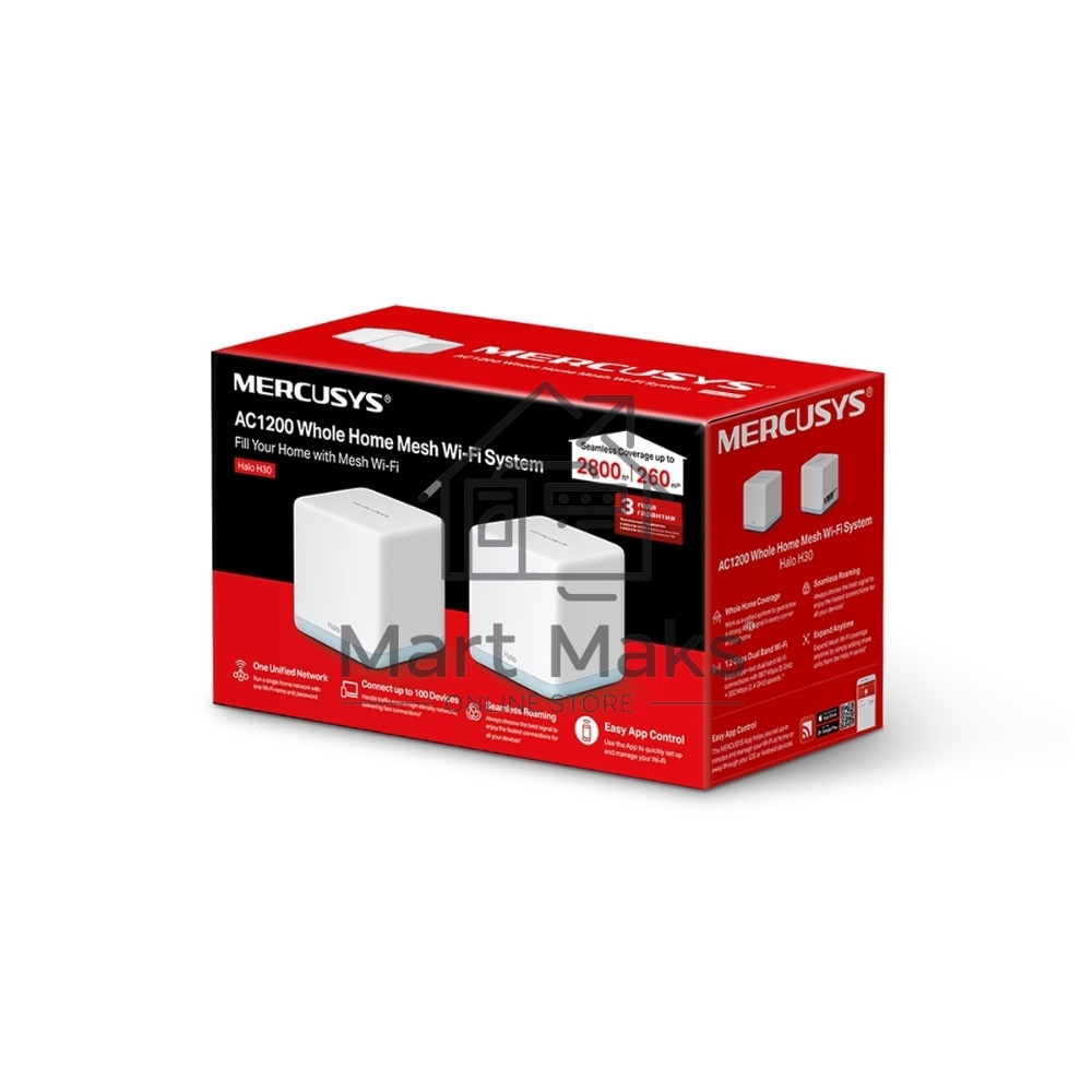 Система MESH AC1200 Whole Home Mesh Wi-Fi System, 2 Internal Antennas, 2 GB ports(WAN/LAN)