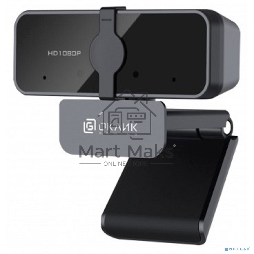 Камера Web Oklick/Оклик OK-C21FH черный 2Mpix (1920x1080) USB2.0 с микрофоном