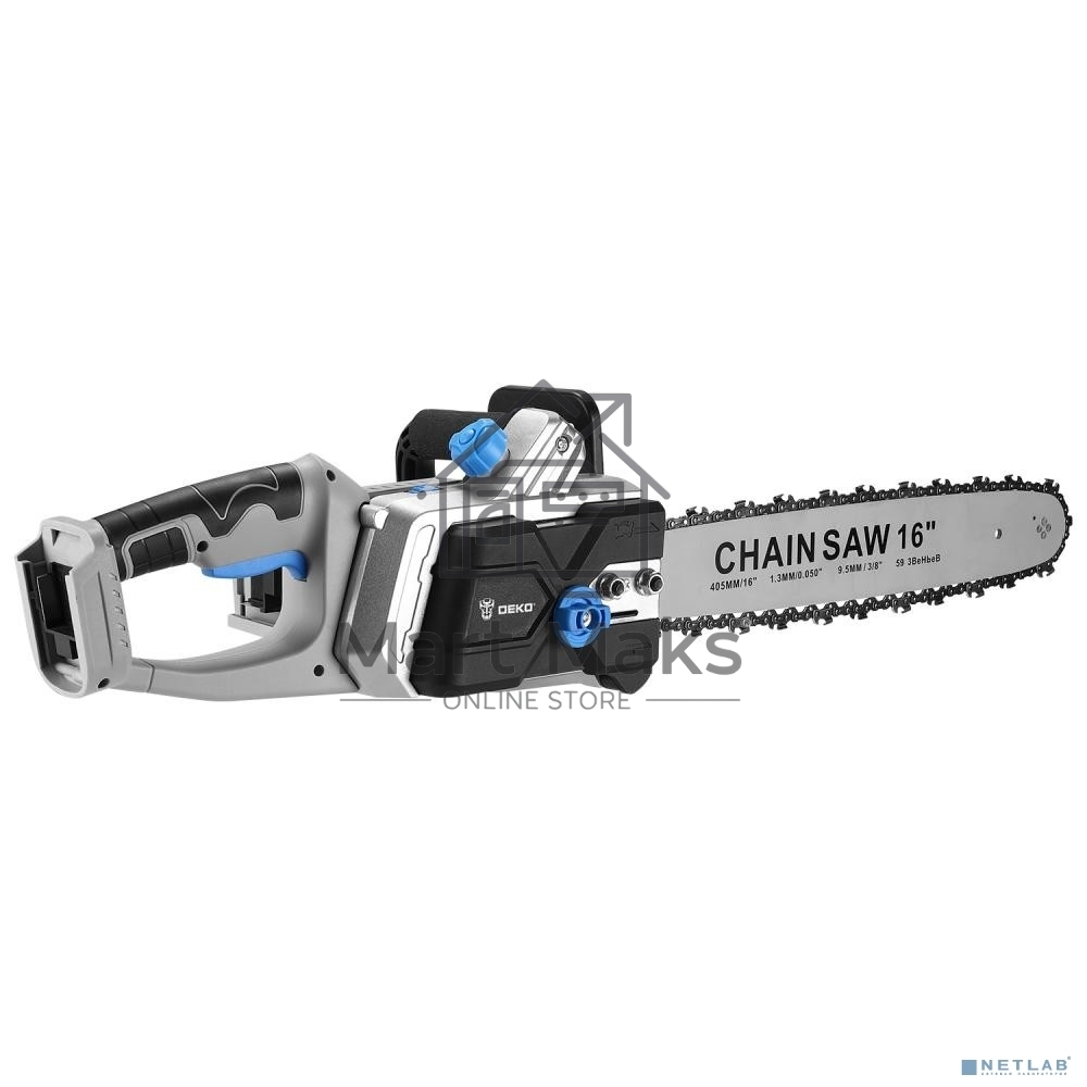 Пила цепная аккумуляторная в кейсе DEKO DKCHS 40 PRO [063-4357]  2х20В, 2x4.0Ач, 2 з/у