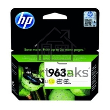 Картридж струйный HP 963XL 3JA29AE желтый увеличенной емкости (1600 стр) для HP OfficeJet Pro 9010, 9013, 9020, 9023