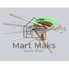 Потолочный светодиодный светильник Ambrella light FL6244 GD золото 125W 3000K-6400K+RGB 900*750*230 (ПДУ ИК)